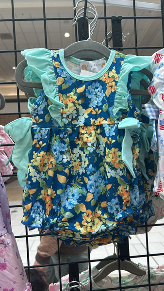 RTS Blue Floral Bubble