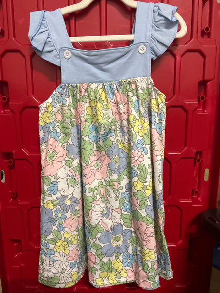Pink/Blue Floral Dress