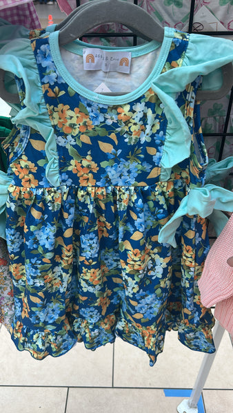 RTS Blue Floral Dress