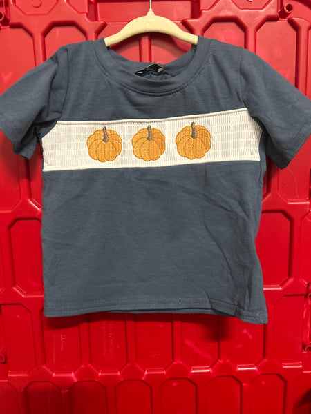 Embroidered Pumpkin Tee