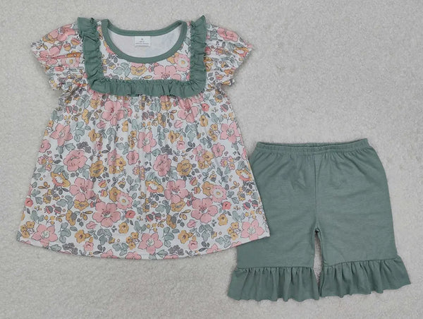Sage Floral Set