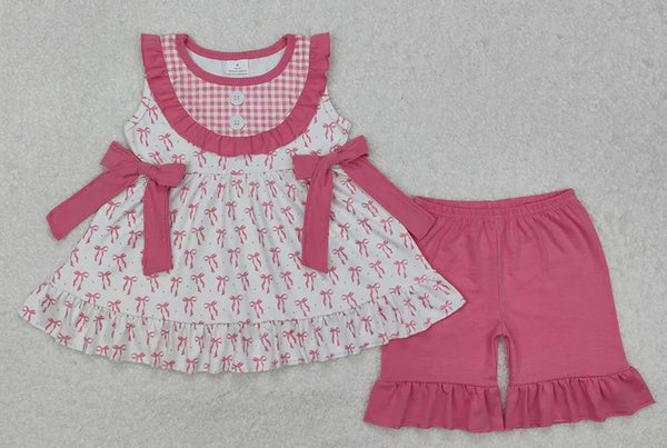 Bow Checkered Set