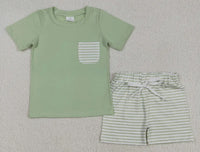 Green Striped Set