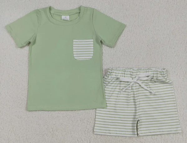 Green Striped Set