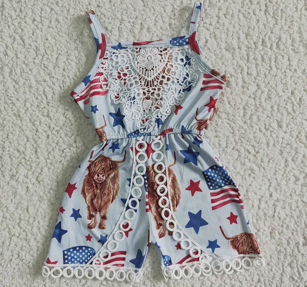 Cow Flag Romper