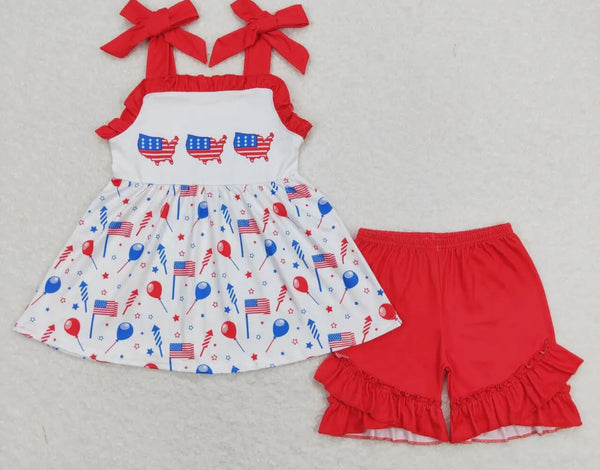Balloon Flag Girl Set