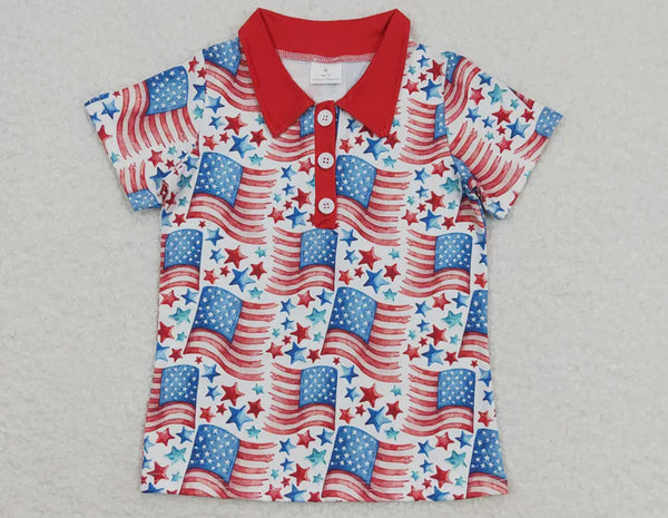 Flag Button Up