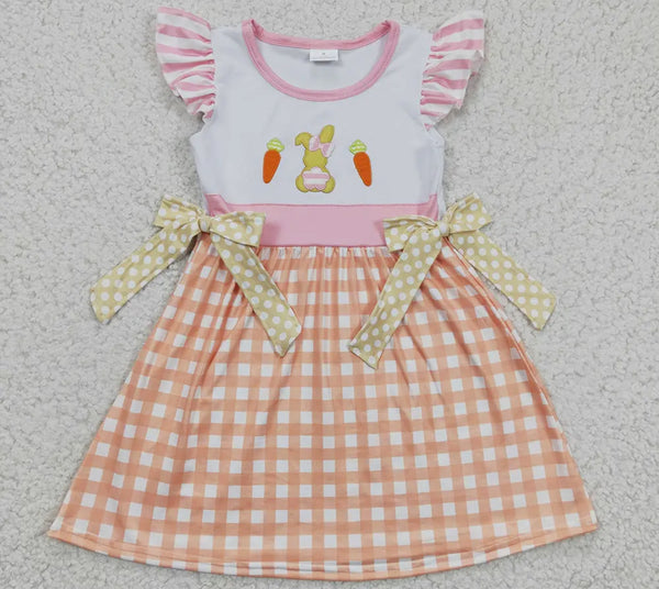 Orange Plaid Bunny Dress