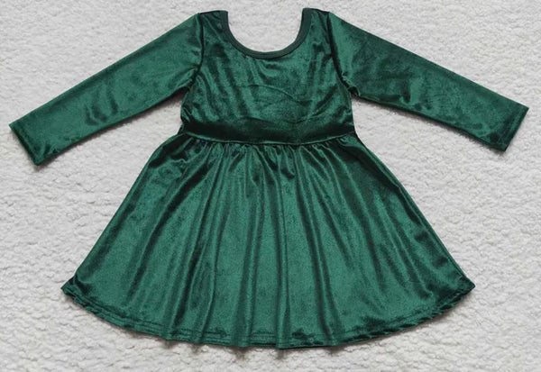 Green Velvet Dress