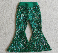 Green Sequin Bells