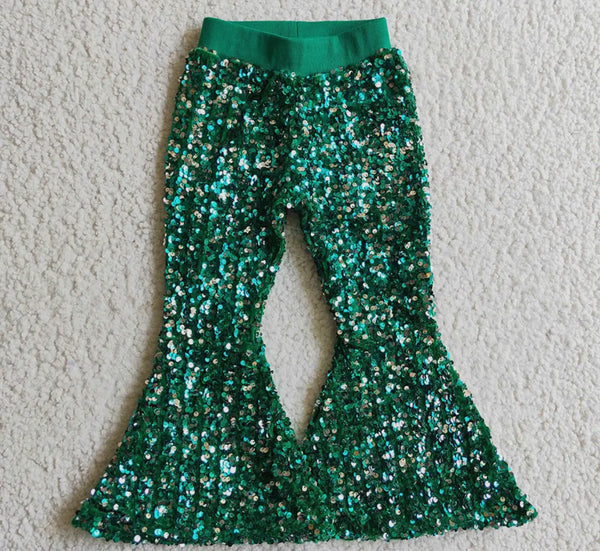 Green Sequin Bells