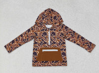 Brown Pocket Light Weight Pullover