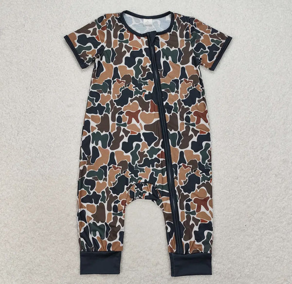 Short Sleeve Camo Onesie