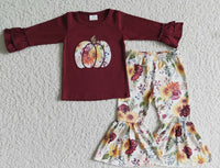 Maroon Pumpkin Set