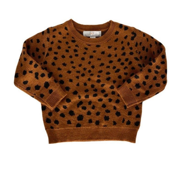 Dark Tan Cheetah Sweater